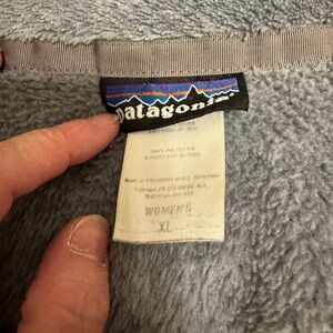 Patagonia Women's XL Soft Gray Fleece